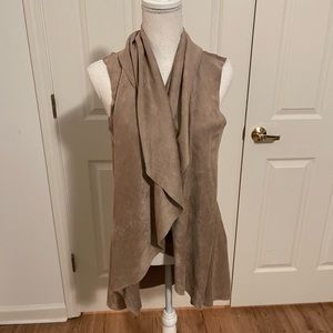 Dolce Cabo suede drape vest